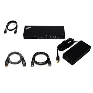 레노버 씽크패드 유니버설 썬더볼트 4 도크 8K 디스플레이, HDMI 케이블 및 DP 케이블로 최대 100W 전원 공급 40B00135 지원