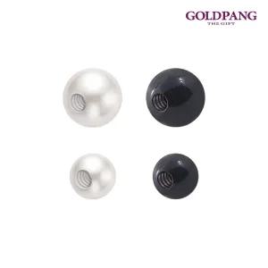 [골드팡]진주/오닉스 잠금볼 3mm/4mm (5개)