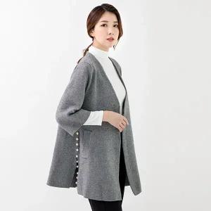[당일발송] 핸드메이드 오버핏 진주 울 혼방 니트 가디건 534