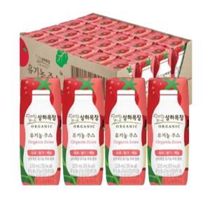 상하목장 유기농주스 사과딸기케일 125ml 24팩
