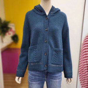 [베네통] 단추 후드 니트 가디건 BAKCA9461 DE_DJ