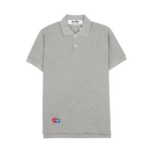 [꼼데가르송] X 인베이더 더블와펜 남성 카라 반팔티셔츠 AZ T336 051 2