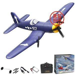 RC Volantexrc F4U Corsair RC 비행기 2.4G 3CH 자이로 안정기 400MM 고정 날개 항공기 EPP 폼 RTF 전투기