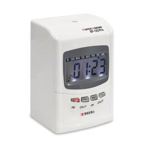 출퇴근기록기 EF-123 + 카드 100매+카드함 소규모직원관리 근태기 출근체크기 아르바이트