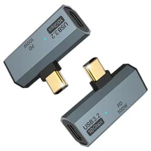 USB 3.2 C타입 젠더 10G 2in1 젠더 T자형 GD17 고속데이터 OTG 외장하드 이어폰 충전 동시연결