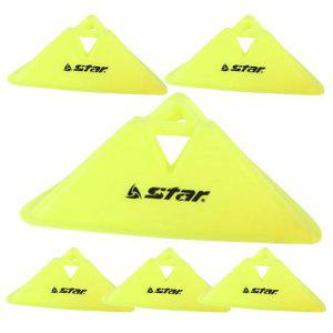 스타 스포츠 삼각 앵글콘 그린 6개입 세트 훈련 연습