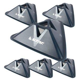 스타 스포츠 삼각 앵글콘 네이비 6개입 세트 훈련