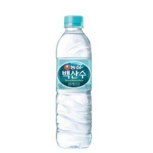 농심 백산수 유라벨 500ml x 20개 사무실 가정용 생수 물