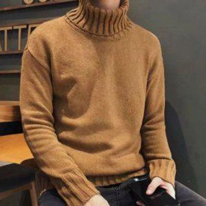남성 터틀넥 니트티 남자 폴라 니트 상의 겨울용 니트폴라 남성용