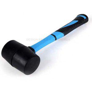 고무 망치 캠핑 해머 수공구 290mm 12oz 블루 색상 장도리 마루 작업용