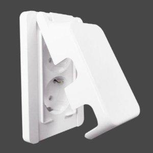 전기 방수 콘센트 벽매립형 2구 플러그 전원 소켓 안전 커버 전기콘센트