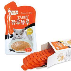 고양이 간식 파우치 영양 츄르 연어 30g 12개 영양식 캔