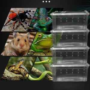 투명 케이지 소동물 사육장 1개 펫 파충류사육장 도마