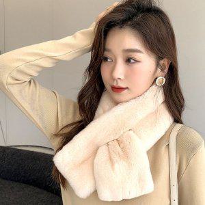 퍼 겨울 머플러 여성 넥워머 쁘띠 밍크 따뜻한 목돌이