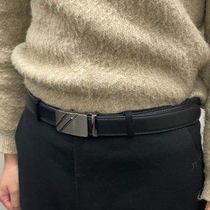 슬래쉬 버클 가죽 남성허리띠 자동벨트 소 요술 혁띠