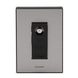 1개용 1방 아트2 펄그레이 전화통신 CATV 전화콘센트