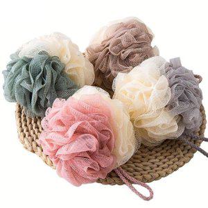 소형 투톤 목욕 샤워볼 부드러운 크린볼 욕실 용품 고급 스폰지