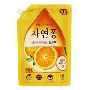 주방세제 자연퐁 주방용 오렌지향주방세제 1.1L리필세제