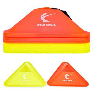 아이워너 축구훈련용품 5cm 스포츠콘 삼각 (2in)set 20개입 (2색) 허들콘 축구허들콘