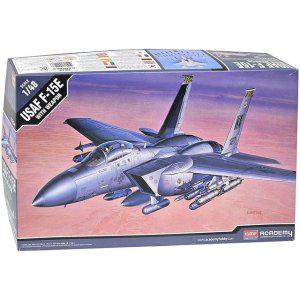 아카데미과학 미공군 F-15E 무장형 프라모델 전투기 조립 장난감
