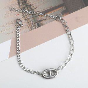 레트로 하트참 써지컬스틸 체인 팔찌 골리앗 남