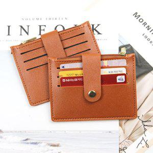 슬림 여성 슬라이드형 명함 클립 3포켓 학생