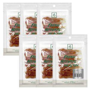 강아지 부드러운 육포 치킨 스틱 180g 6P 고기말이