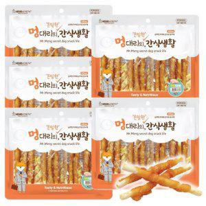 강아지 고단백 육포 치킨 우유껌 300g 5P 져키 개껌