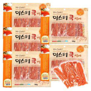 강아지 영양 육포 연어 스테이크 300g 5P 져키 스낵