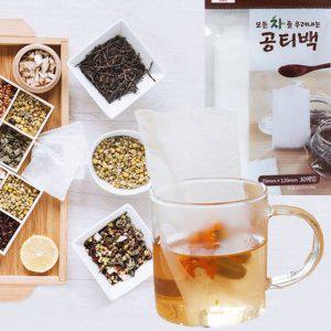 공티백 꽃차 우리기용 티백주머니 차필터 거름망 60매
