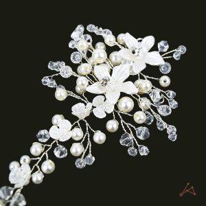 똑딱핀 유아 삔 아기머리핀 진주 리본 웨딩 혼주 핀