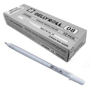젤리롤펜 겔리롤펜 파인 XPGB 0.8mm (화이트) (12개입) 1다스