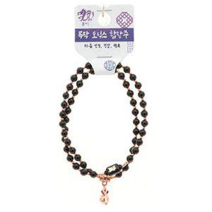 불교 기원 팔찌 오닉스 목탁 안정 화해 띠 합장주 염주 (용)