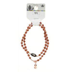 불교 기원 팔찌 사금석 목탁 부귀영화 띠 합장주 염주 (개)