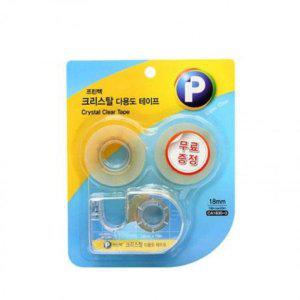 크리스탈테이프 2+1 CA1830 18x30m 프린텍 3 오피스팩