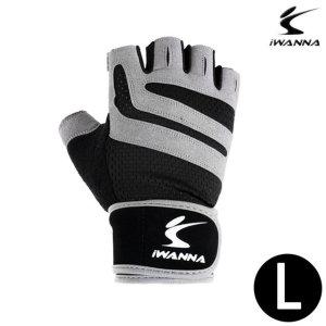 트레이닝 글러브 2중 밴드 (그레이) (L)