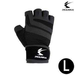 트레이닝 글러브 2중 밴드 (블랙) (L)