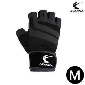 트레이닝 글러브 2중 밴드 (블랙) (M)