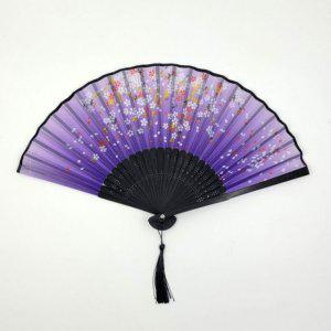 접이식 일본 추천 수채화부채(퍼플