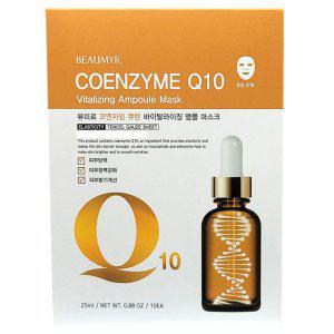 한 장으로 얼굴에 생기충전 코엔자임 마스크팩 10입
