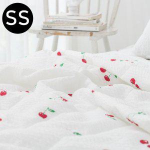 체리 시어서커 여름 이불 슈퍼싱글SS(화이트)