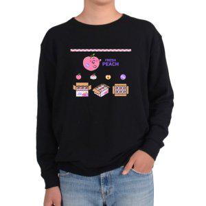 맨투맨 복숭아 과일과게 농산물시장 천도복숭아그림 다양한 사이즈