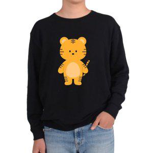맨투맨 호랑이 TIGER 호돌이 호순이 얼핏보면 고양이그림 다양한 사이즈