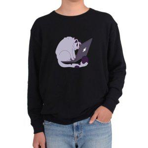 맨투맨 노트북 고양이 Cat Notebook 화면속이 비친그림 다양한 사이즈