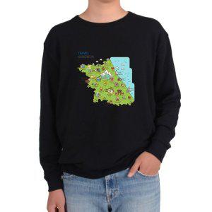 맨투맨 GANGWON TOUR MAP 강원도여행 설악산그림 다양한 사이즈