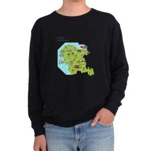 맨투맨 한국관광 KOREA TOUR MAP 충남투어 관광지그림 다양한 사이즈