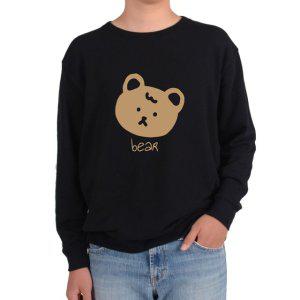 맨투맨 곰얼굴 곰인형 얼굴 BEAR 귀여운 큰곰 작은곰그림 모든사이즈