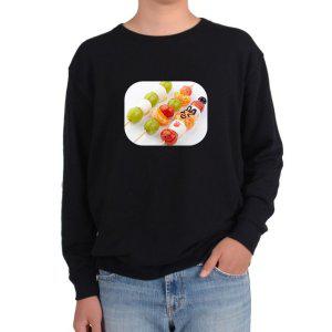 맨투맨 과일꼬치 막대과일 알록달록 달콤한 마시멜로그림 모든사이즈