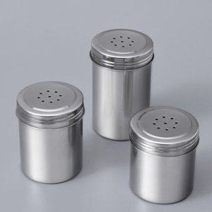 이딜리 스텐 조미료통 대 소금통 캠핑 가정 양념통 후추통 휴대용양념통 주방양념통세트 소스통