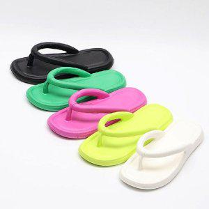 여성용 말랑 쫀득 쿠션 여름 샌들 쪼리 슈즈